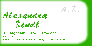 alexandra kindl business card